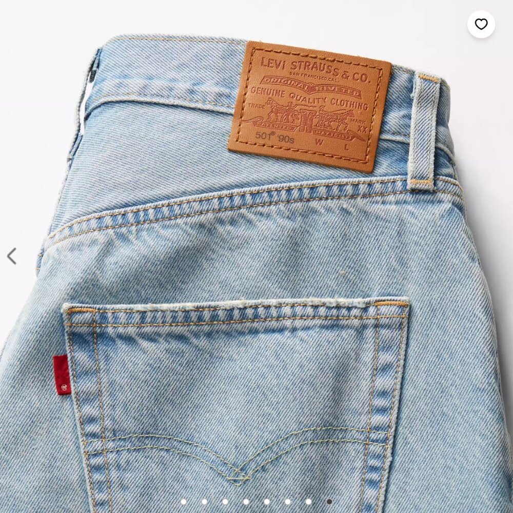 Levi's 501 '90s Ankle Women's Jeans - By Your Side - Light Wash - 30w x 27l - Picture 4 of 7
